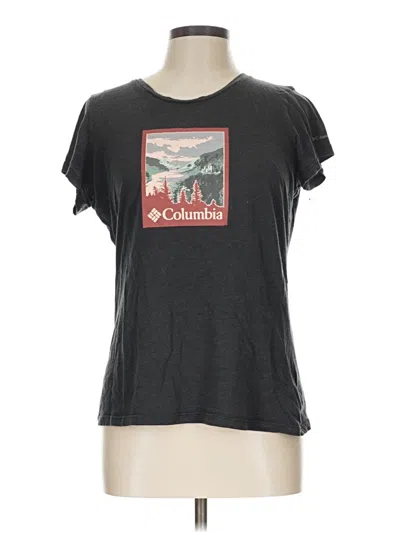 Pre-owned Columbia Short Sleeve T-shirt In Gray