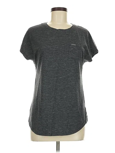 Pre-owned Columbia Short Sleeve T-shirt In Gray
