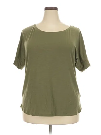 Pre-owned Columbia Short Sleeve T-shirt In Green