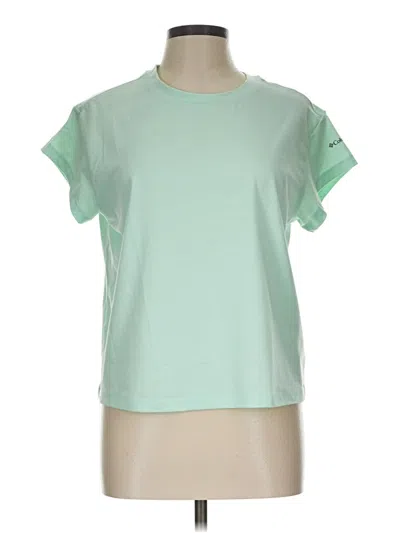 Pre-owned Columbia Short Sleeve T-shirt In Green