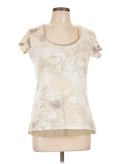 Pre-owned Columbia Short Sleeve T-shirt In Ivory