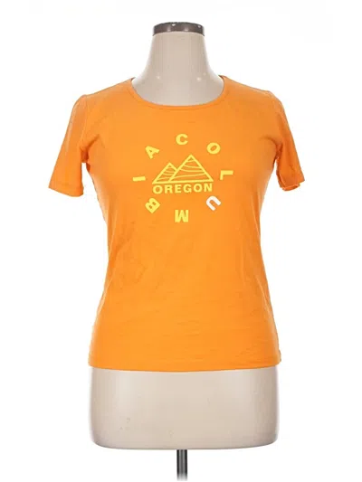 Pre-owned Columbia Short Sleeve T-shirt In Orange