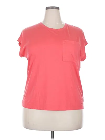 Pre-owned Columbia Short Sleeve T-shirt In Pink