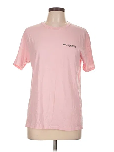 Pre-owned Columbia Short Sleeve T-shirt In Pink