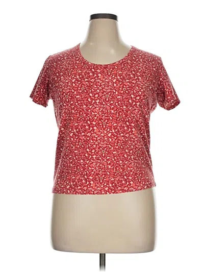Pre-owned Columbia Short Sleeve T-shirt In Red