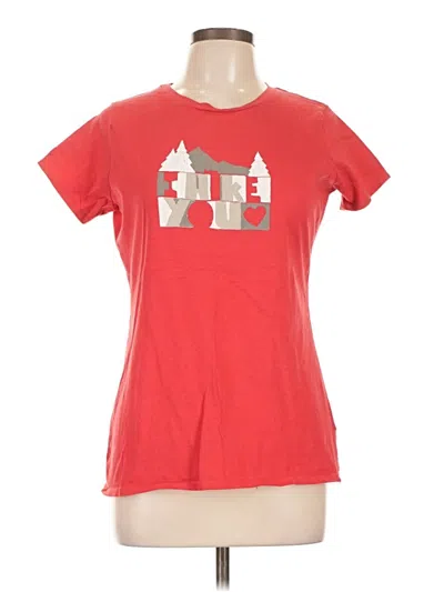 Pre-owned Columbia Short Sleeve T-shirt In Red