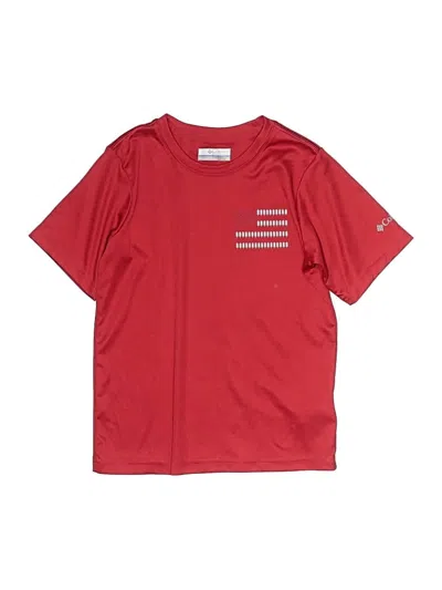 Pre-owned Columbia Kids' Short Sleeve T-shirt In Red