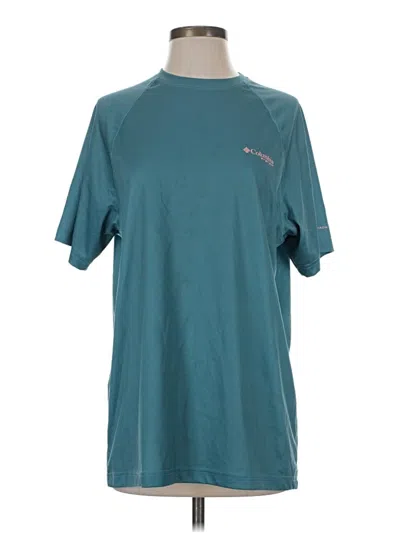 Pre-owned Columbia Short Sleeve T-shirt In Teal