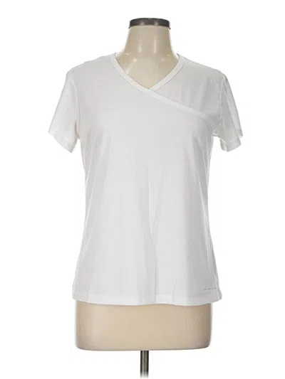 Pre-owned Columbia Short Sleeve T-shirt In White
