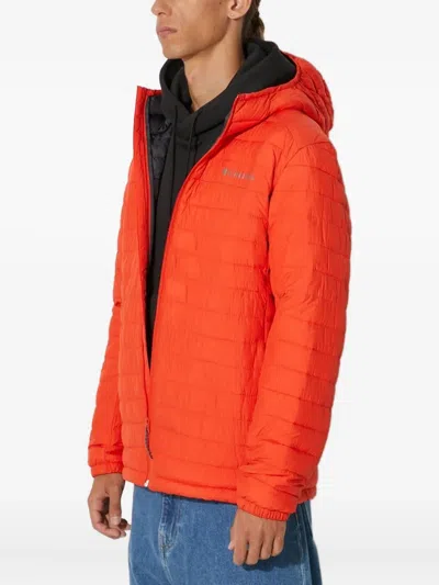 Columbia Silver Falls Quilted Hooded Jacket In Red
