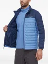 Columbia Silver Falls Two-tone Padded Jacket In Blue