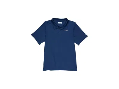 Columbia Slack Tidetm Polo (little Kids/big Kids) Boy's Clothing Carbon : Xl (18-20 Big Kids), Polyester In Black