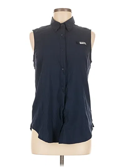 Pre-owned Columbia Sleeveless Blouse In Blue