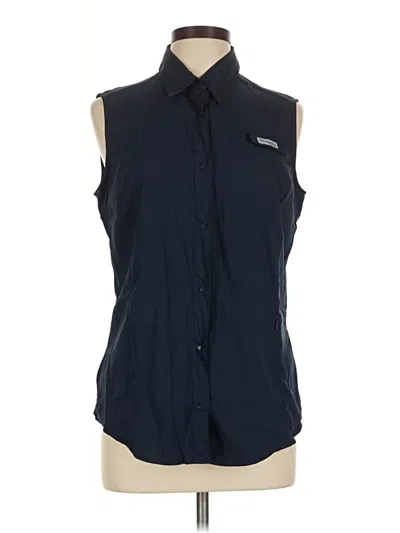 Pre-owned Columbia Sleeveless Blouse In Blue