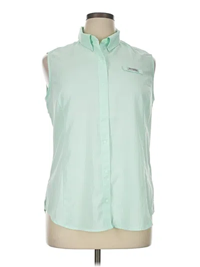 Pre-owned Columbia Sleeveless Blouse In Green