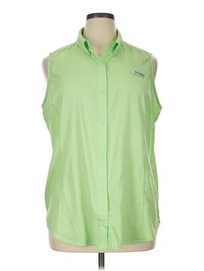 Pre-owned Columbia Sleeveless Blouse In Green