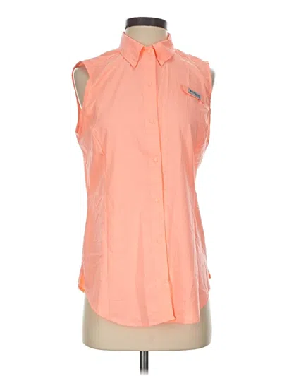 Pre-owned Columbia Sleeveless Blouse In Orange