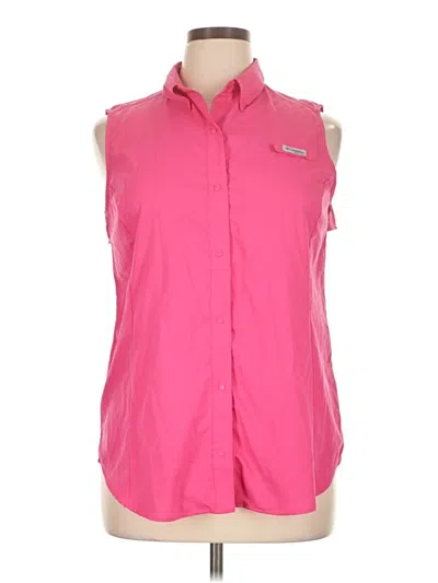 Pre-owned Columbia Sleeveless Blouse In Pink