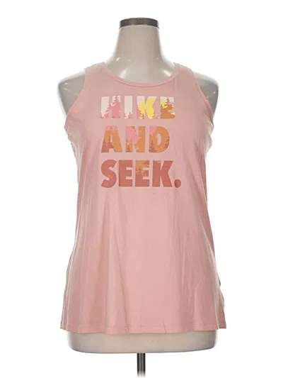 Pre-owned Columbia Sleeveless T-shirt In Pink