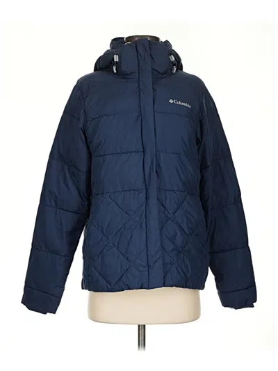 Pre-owned Columbia Snow Jacket In Blue