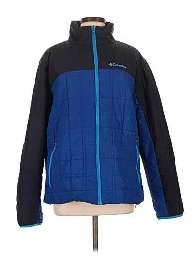 Pre-owned Columbia Snow Jacket In Blue