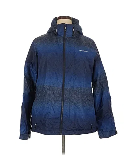 Pre-owned Columbia Snow Jacket In Blue