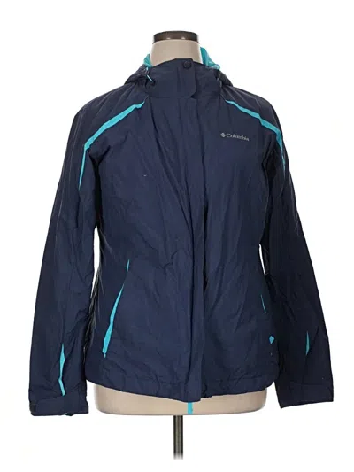Pre-owned Columbia Snow Jacket In Blue