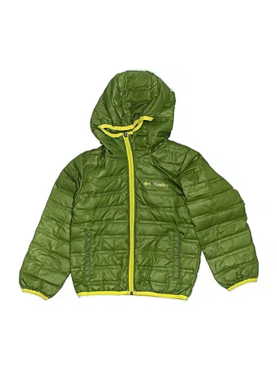 Pre-owned Columbia Kids' Snow Jacket In Green