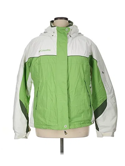 Pre-owned Columbia Snow Jacket In Green