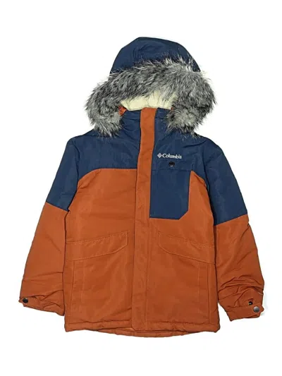 Pre-owned Columbia Kids' Snow Jacket In Orange