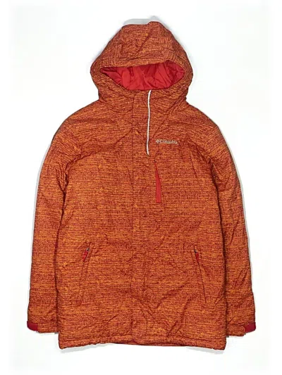 Pre-owned Columbia Kids' Snow Jacket In Orange