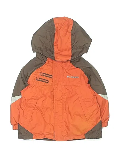 Pre-owned Columbia Kids' Snow Jacket In Orange