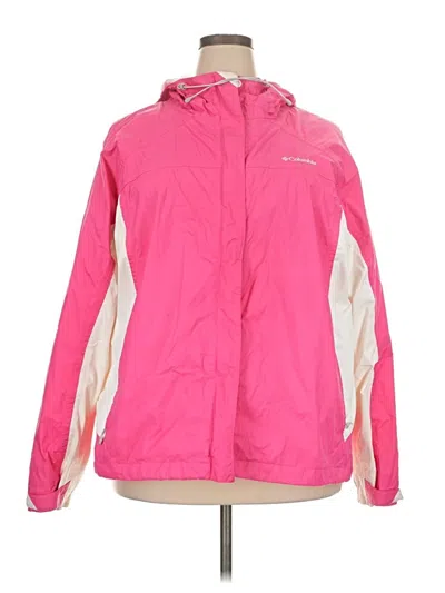 Pre-owned Columbia Snow Jacket In Pink