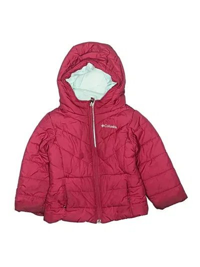 Pre-owned Columbia Kids' Snow Jacket In Pink