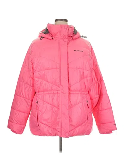 Pre-owned Columbia Snow Jacket In Pink