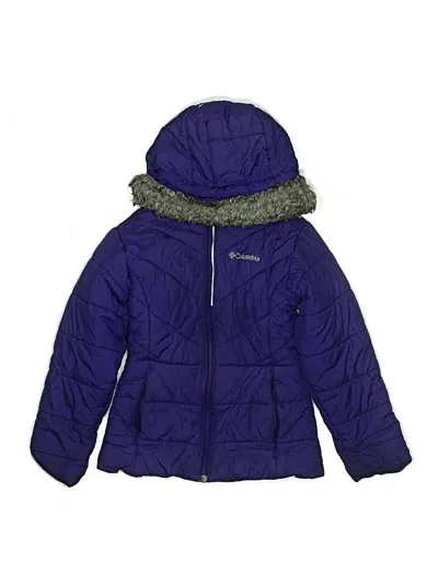 Pre-owned Columbia Kids' Snow Jacket In Purple
