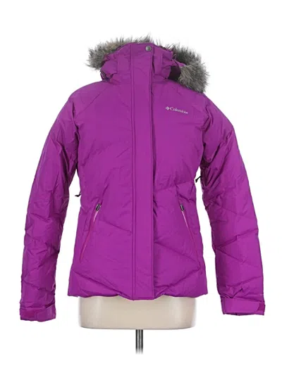 Pre-owned Columbia Snow Jacket In Purple