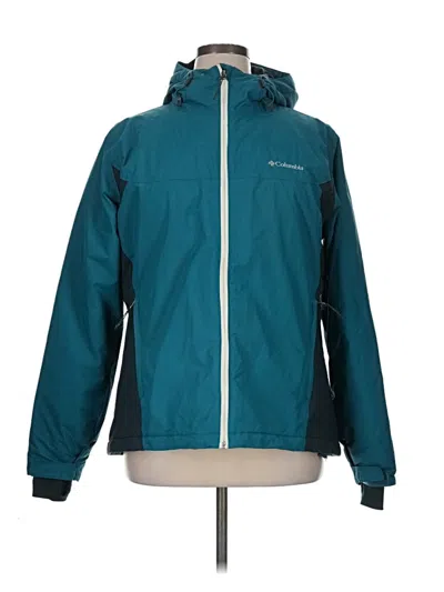 Pre-owned Columbia Snow Jacket In Teal