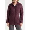 Columbia Snowmelt Valley Water Repellent Quilted Jacket In Burgundy