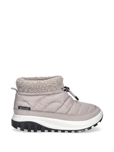 Columbia Snowtrot Shorty Quilted Boots In Gray