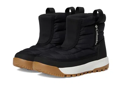 Columbia Snowtrottm Mid (toddler/little Kid/big Kid) Kids Shoes Black/sea Salt : 3 Little Kid M, Synthetic