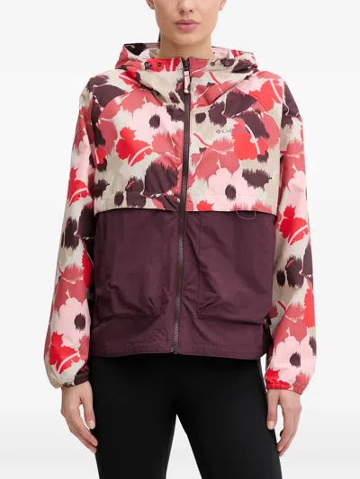 Columbia Spire Valley Floral-print Panelled Jacket In Multi