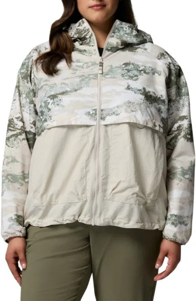 Columbia Spire Valley Print Water Repellent Windbreaker In Multi