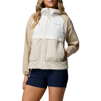 Columbia Spire Valley Water Repellent Windbreaker In Neutral