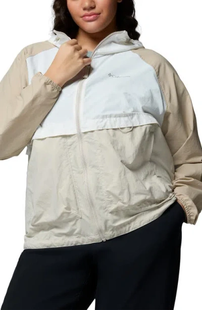 Columbia Spire Valley Water Repellent Windbreaker In Brown