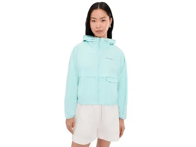 Columbia Spire Valleytm Cropped Windbreaker In Blue