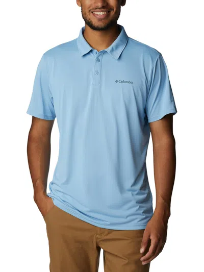 Columbia Sportswear Mens Fitness Hiking Polo In Blue