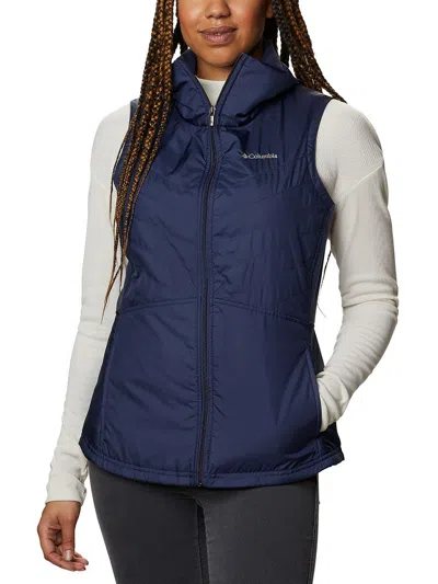 Columbia Sportswear Womens Collar Polyester Outerwear Vest In Blue