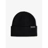 Columbia Sportwear Mens Black Itsakeeper Ribbed Knitted Beanie In Black