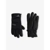Columbia Sportwear Mens Black Powbound Leather-panel Woven Ski Gloves In Black